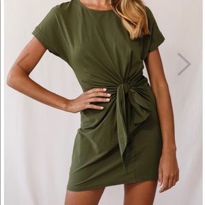 Tie Front T-shirt Dress